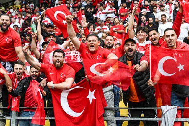 Turkey fans in the stands