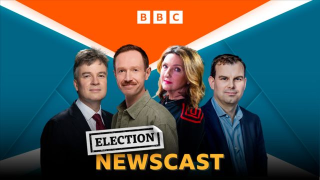 A graphic showing the guests on Electioncast