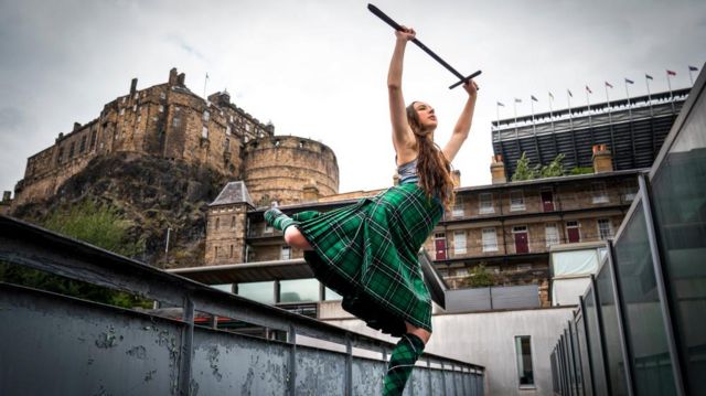 Scottish contemporary dance artist Charlotte Mclean during the Edinburgh Festival Fringe, 2022