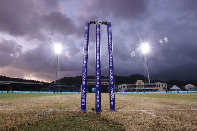 Stumps in St Vincent during T20 World Cup