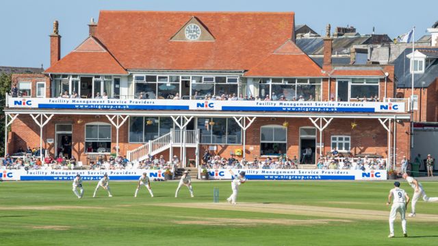 Yorkshire playing at North Marine Road in 2023