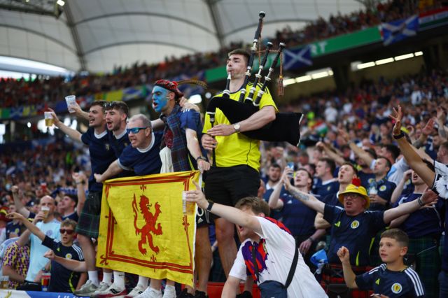Scotland fans in Stuttgart