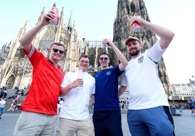 England fans in Cologne