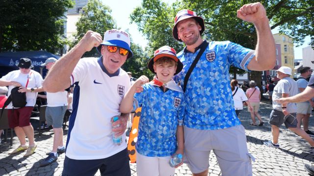 England fans at Euro 2024 in Cologne