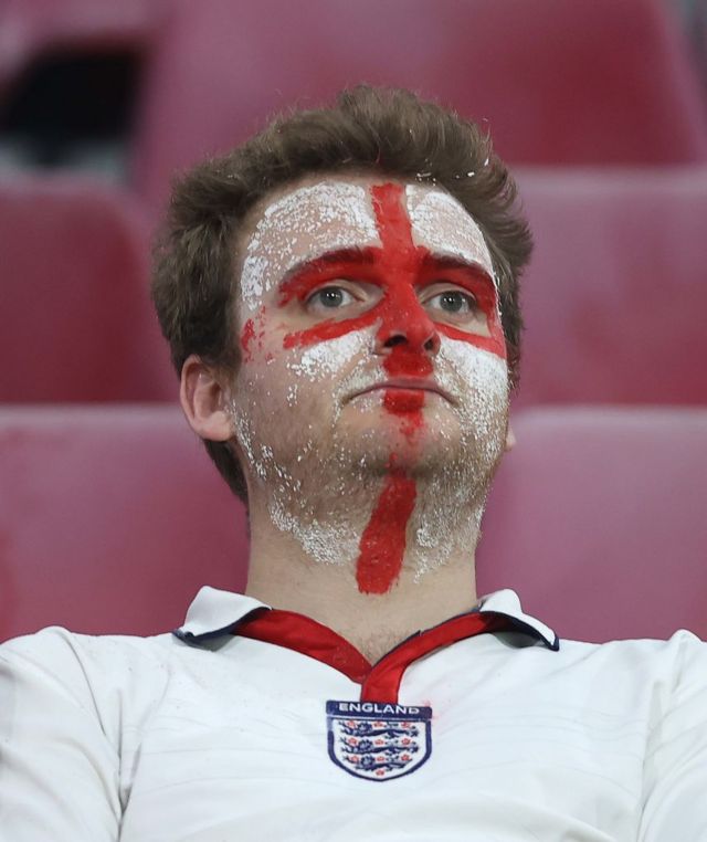 England fan looks into the distance
