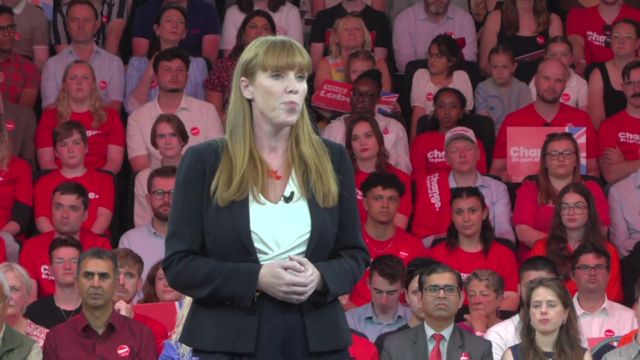 Angela Rayner at Labour event