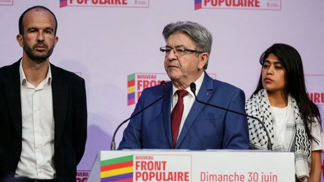 Jean-Luc Mélenchon, who heads the hard-left France Unbowed party