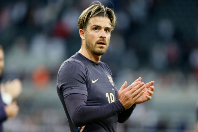 Jack Grealish applauding England fans