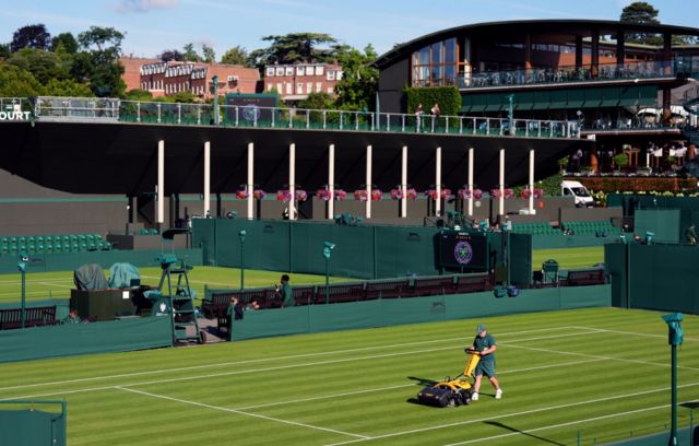 Outside courts of Wimbledon