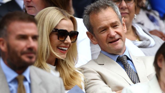 Katherine Jenkins and Alexander Armstrong in the royal box