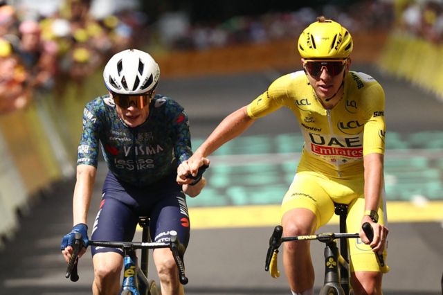 Tour de France 2024: Vingegaard wins stage from two-way sprint with ...