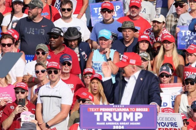 Trump at the rally