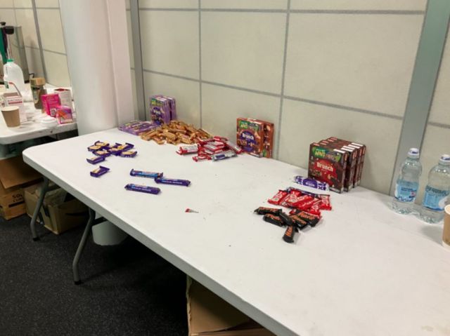 Chocolate snack table