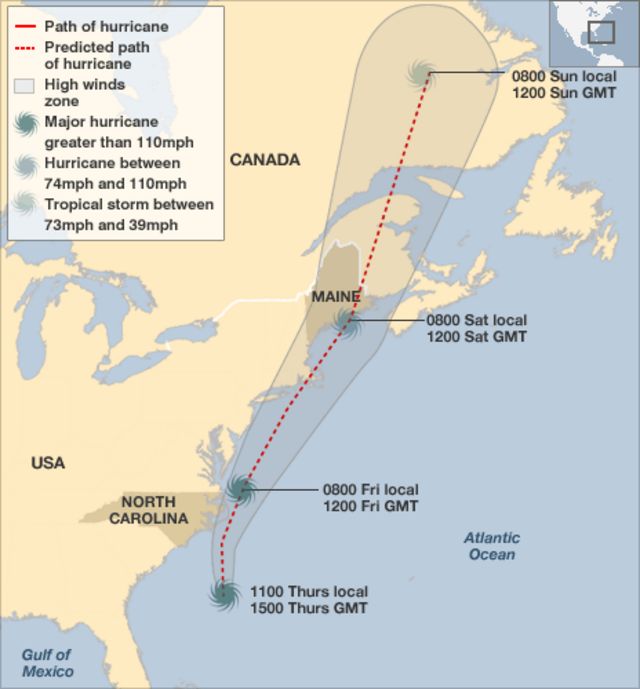 Tropical Storm Earl Hits Canada S Coast At Nova Scotia Bbc News