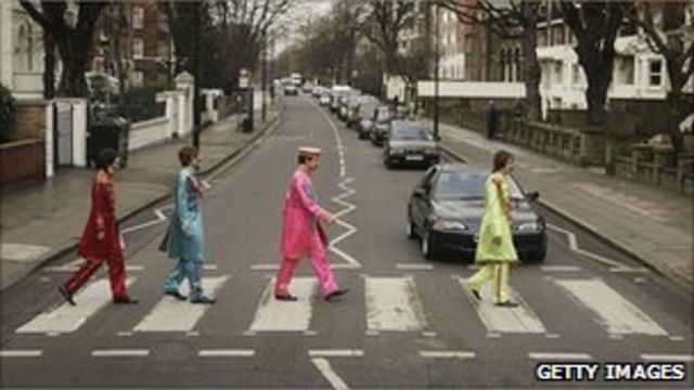 Beatles Walking Across Abbey Road Zebra CrossingWritely Expressed