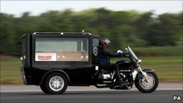 trike hearse world speed record 