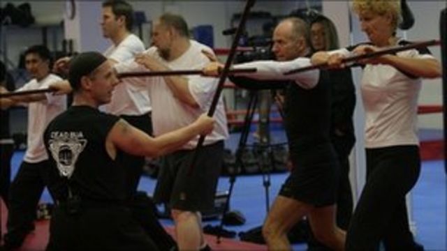 Irish stick-fighting popularity grows but not in Ireland - BBC News
