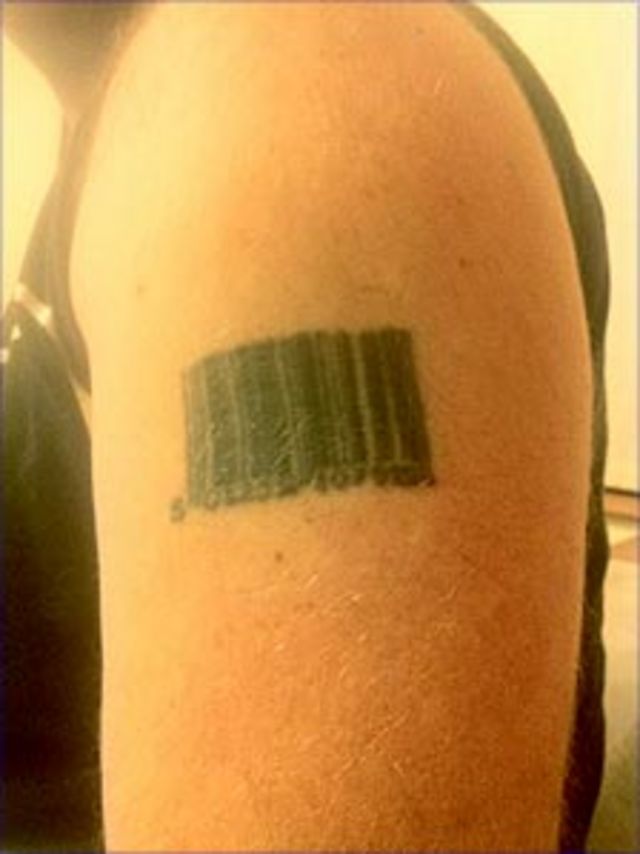 barcode tattoo wrist for girls