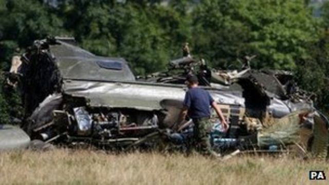 RAF helicopter crash co-pilot spared - BBC News