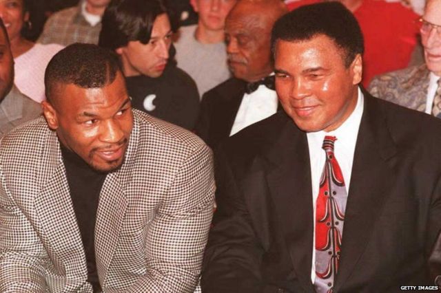 Mike Tyson and Muhammad Ali