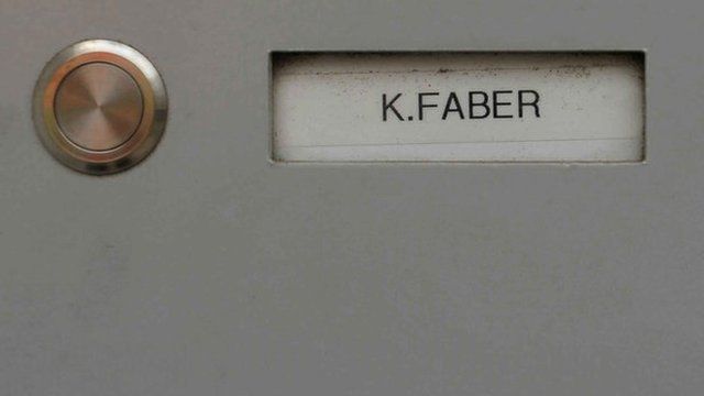 Klaas-Carel Faber's door bell in Ingolstadt, southern Germany