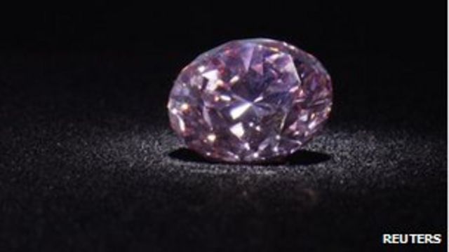 Pink Legacy diamond sold for world record price - BBC News