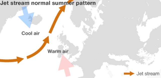 Jet stream changes may bring warmer weather to UK - BBC News