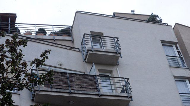 Apartment block in Budapest allegedly where Laszlo Csizsik-Csatary lives