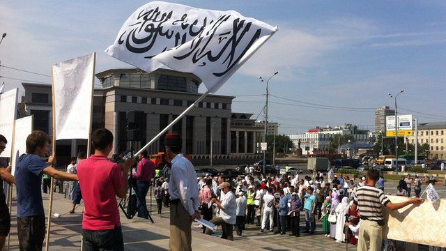 Pro-Sharia demonstration in Kazan