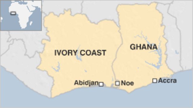 Ghana Coast In World Map Ivory Coast Closes Ghana Border After Deadly Attack - Bbc News