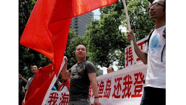 Anti-Japanese protesters in China