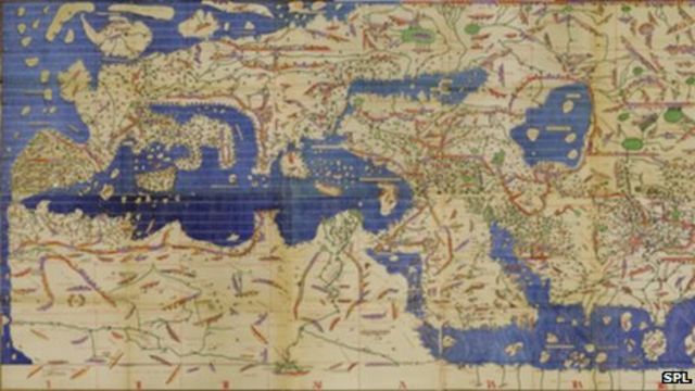 500 Year Old Map Why Modern Maps Put Everyone At The Centre Of The World - Bbc News