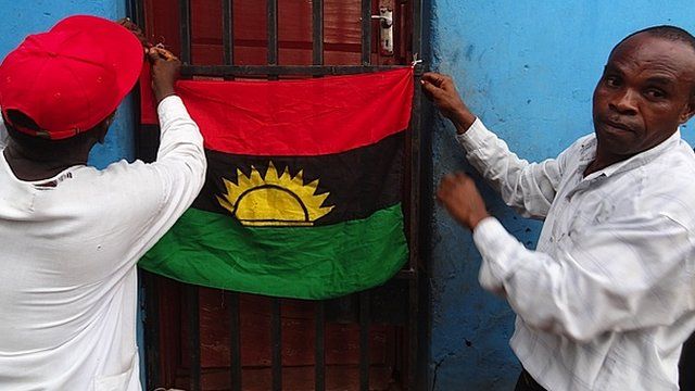 Biafran flag raised in Enugu city