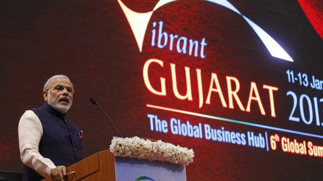 Gujarat state Chief Minister Narendra Modi