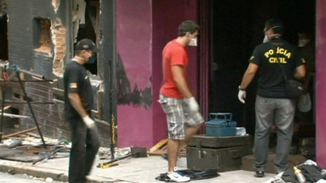 Brazilian nightclub damaged by fire