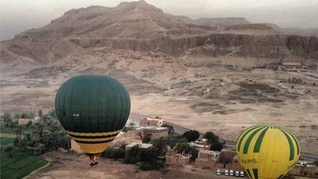 Hot air balloons in Luxor