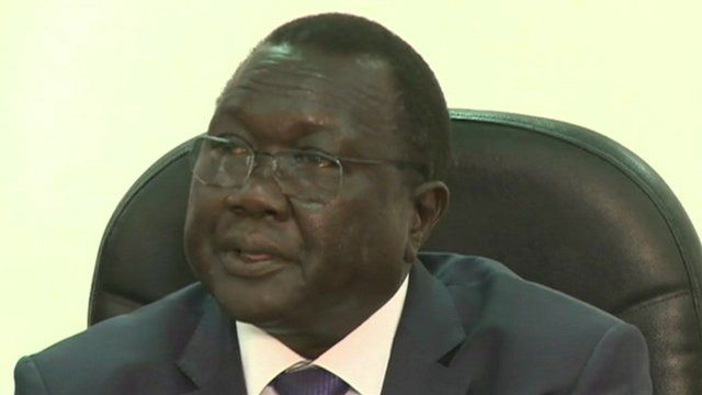 South Sudan's Irrigation and Water Minister Paul Mayoum