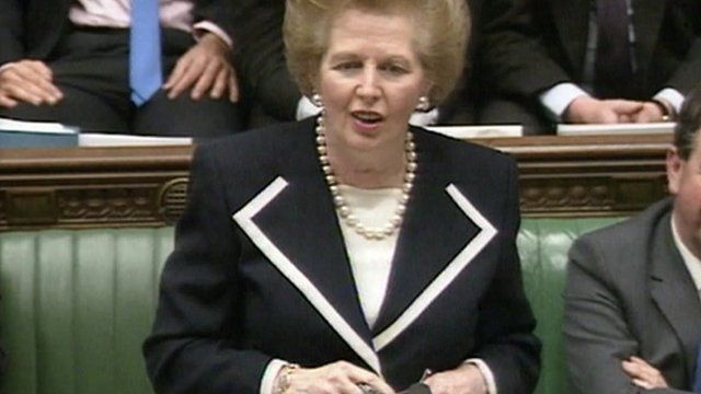 Margaret Thatcher in Commons