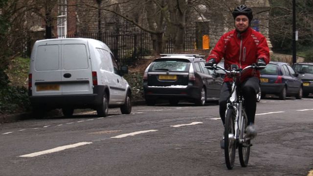 Duncan Walker on an electric bike