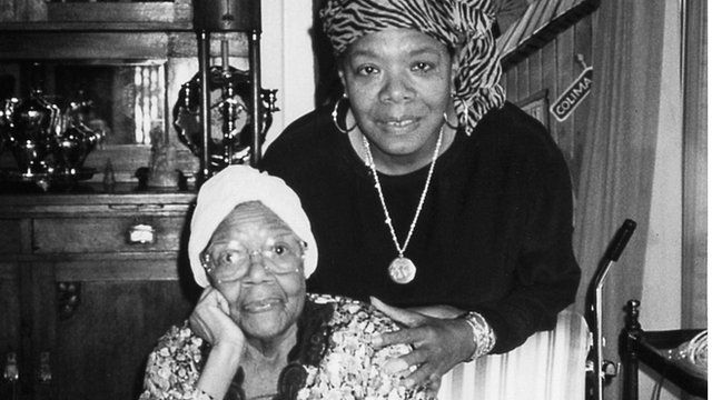 Maya Angelou and her mother Vivian Baxter