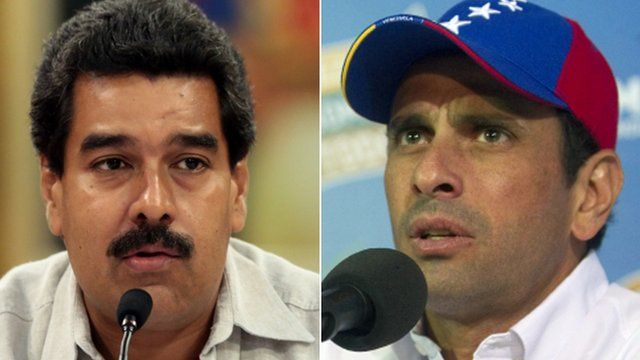 Nicolas Maduro and Henrique Capriles