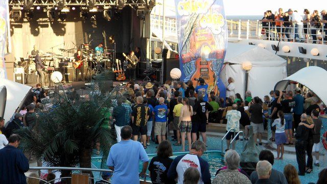 Rock concert on cruise ship