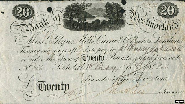 Westmorland banknote