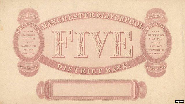 Manchester and Liverpool banknote