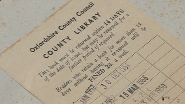 Copy of Regency Furniture returned to Oxford library 55 years late