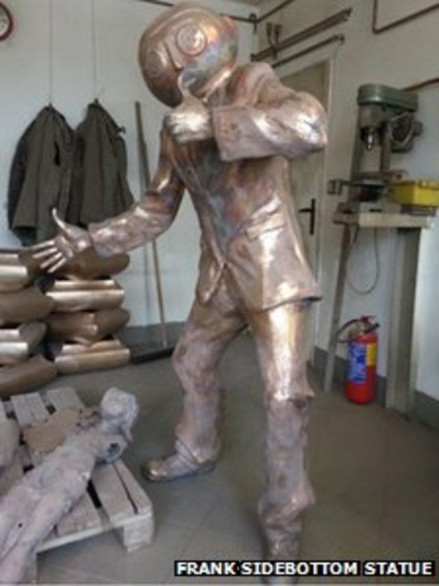 frank sidebottom statue