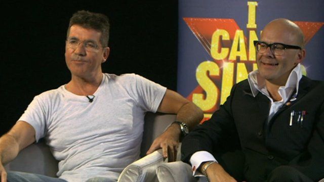 Simon Cowell and Harry Hill