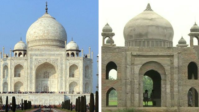 Taj Mahal and Taj Mahal replica