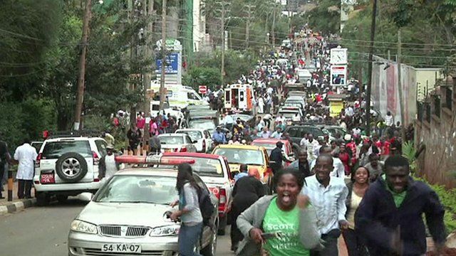 People running from sound of explosion at Westgate centre