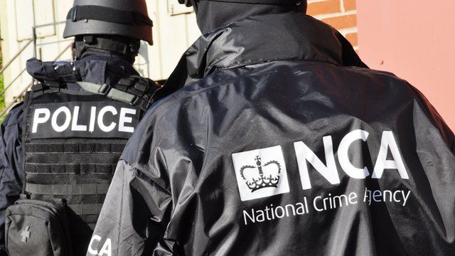 The National Crime Agency officers